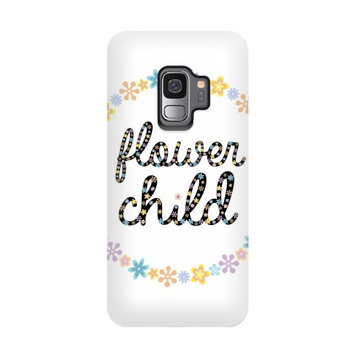 Galaxy S9 StrongFit Flower child by Laura Nagel