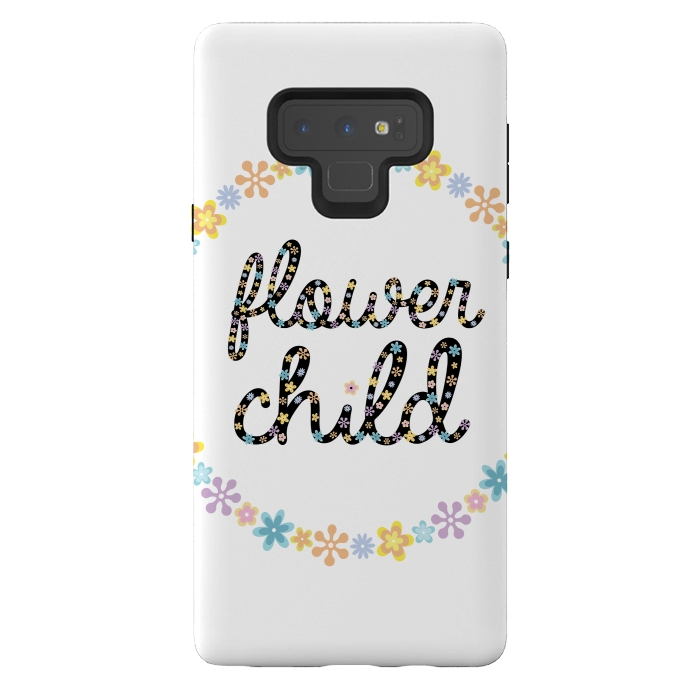 Galaxy Note 9 StrongFit Flower child by Laura Nagel