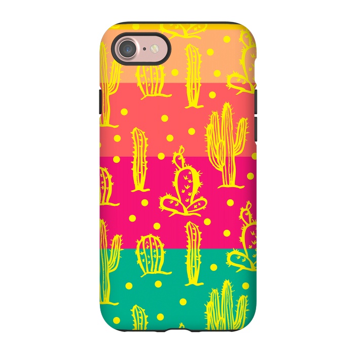 iPhone 7 StrongFit Cactus in Luminous Tones by Rossy Villarreal