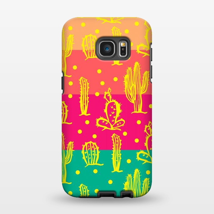 Galaxy S7 EDGE StrongFit Cactus in Luminous Tones by Rossy Villarreal