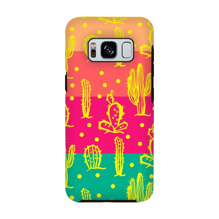 Galaxy S8 StrongFit Cactus in Luminous Tones by Rossy Villarreal