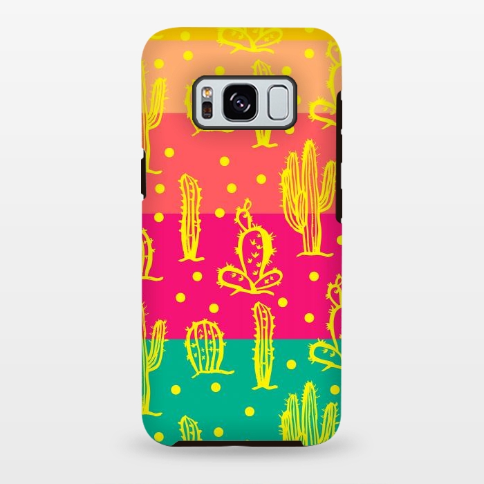 Galaxy S8 plus StrongFit Cactus in Luminous Tones by Rossy Villarreal