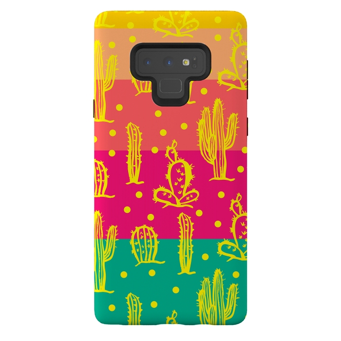 Galaxy Note 9 StrongFit Cactus in Luminous Tones by Rossy Villarreal