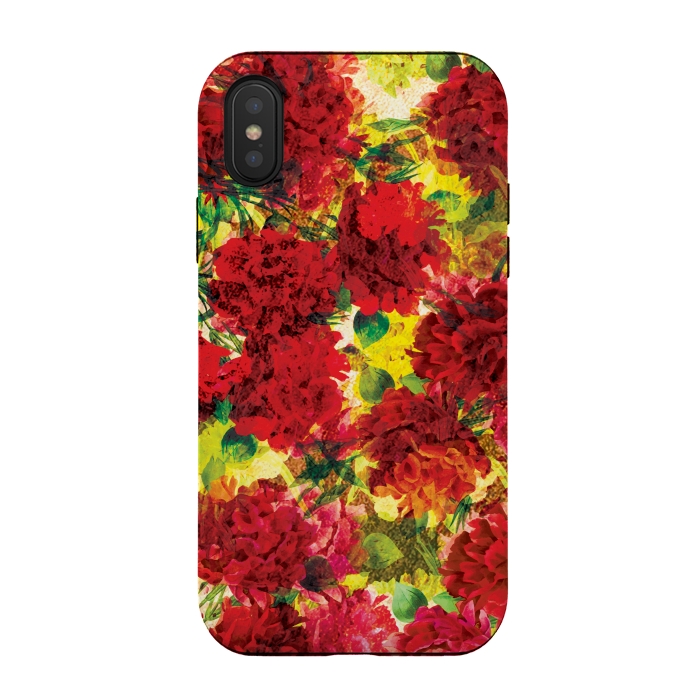 iPhone Xs / X StrongFit Colorful Roses by Rossy Villarreal