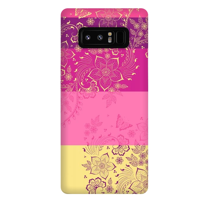 Galaxy Note 8 StrongFit Wild Flowers by Rossy Villarreal