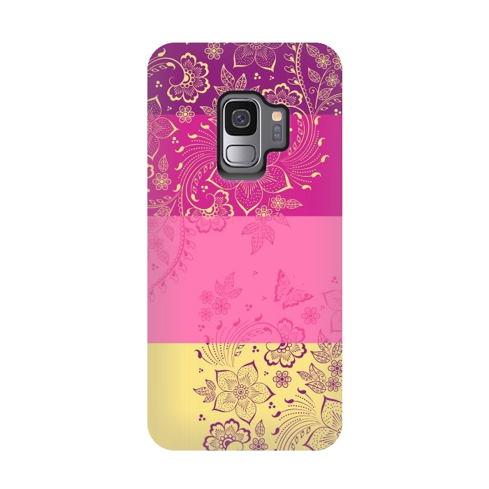Galaxy S9 StrongFit Wild Flowers by Rossy Villarreal