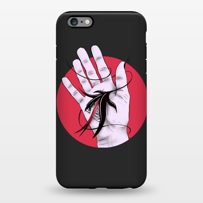 iPhone 6/6s plus StrongFit Creepy Gothic Hand Biting Flower Monster Weird Art by Boriana Giormova