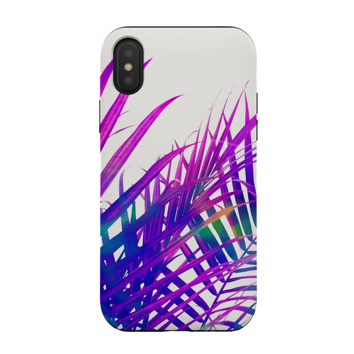 iPhone Xs / X StrongFit Colorful Palm by Uma Prabhakar Gokhale