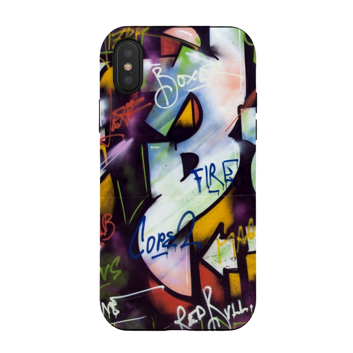 iPhone Xs / X StrongFit Graffiti Street Art Typo by Andrea Haase