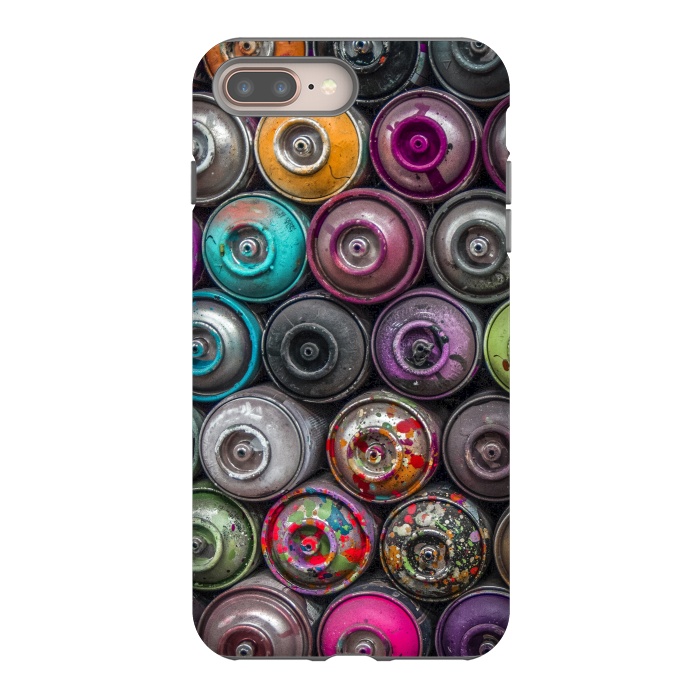 iPhone 7 plus StrongFit Spray Paint Cans by Andrea Haase