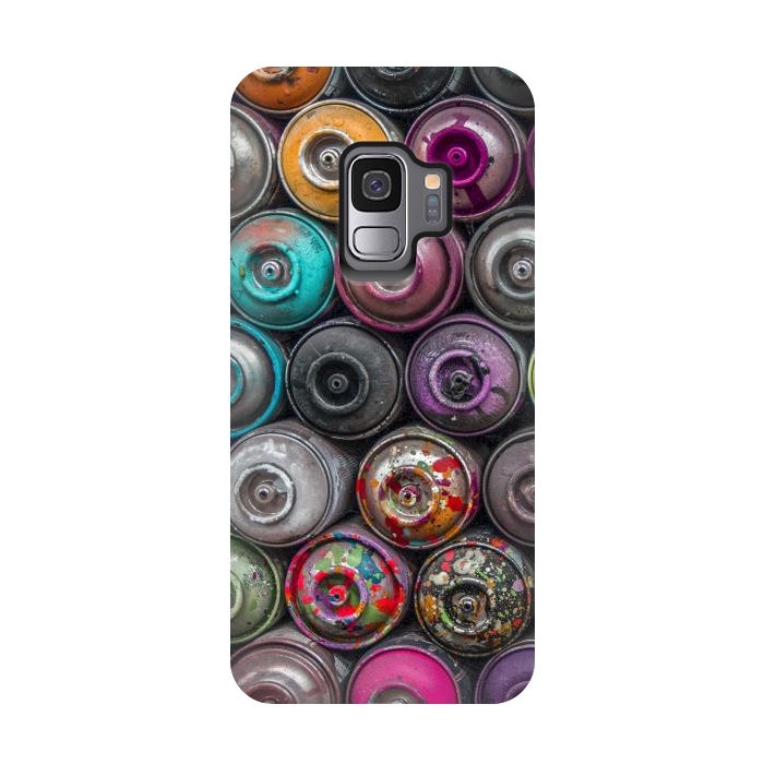 Galaxy S9 StrongFit Spray Paint Cans by Andrea Haase