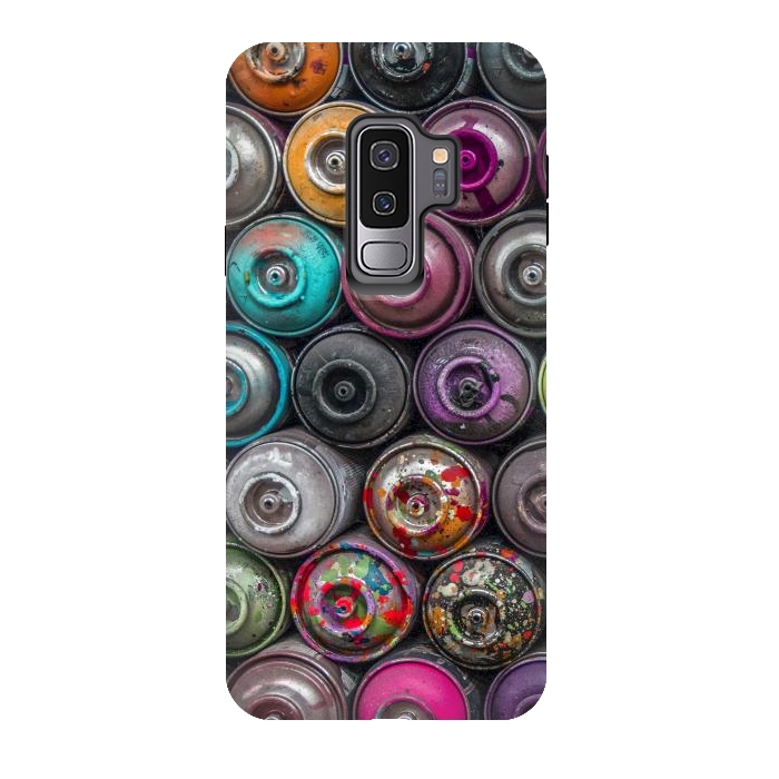 Galaxy S9 plus StrongFit Spray Paint Cans by Andrea Haase
