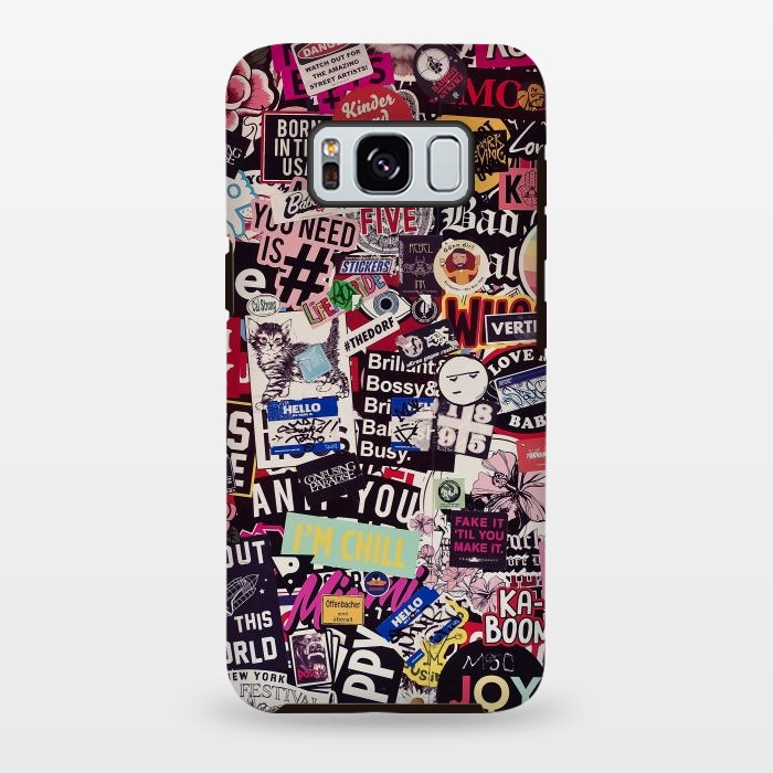 Galaxy S8 plus StrongFit Colorful Sticker Wall by Andrea Haase
