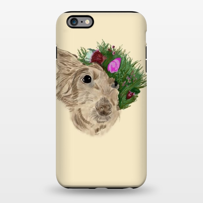 iPhone 6/6s plus StrongFit Flowers with dog by Merveilleux Clement