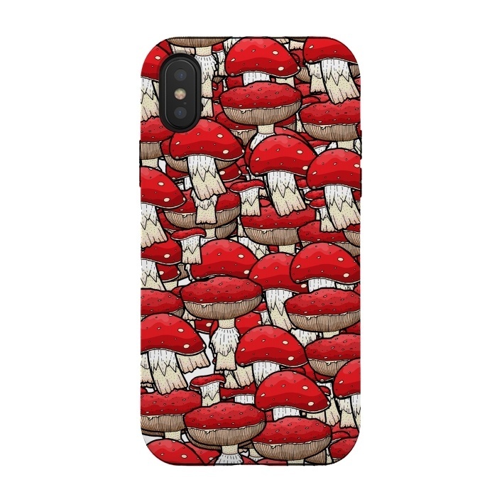 iPhone Xs / X StrongFit The red mushrooms by Steve Wade (Swade)