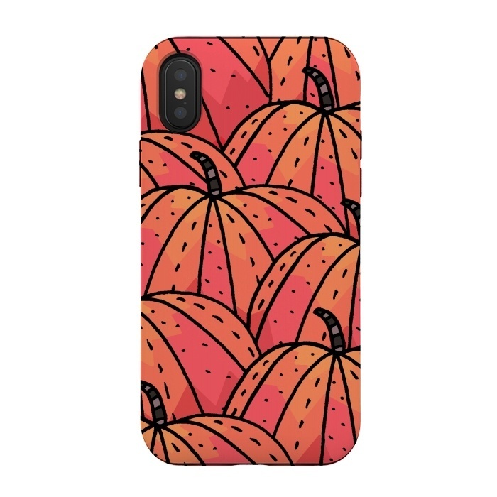 iPhone Xs / X StrongFit The Pumpkins by Steve Wade (Swade)