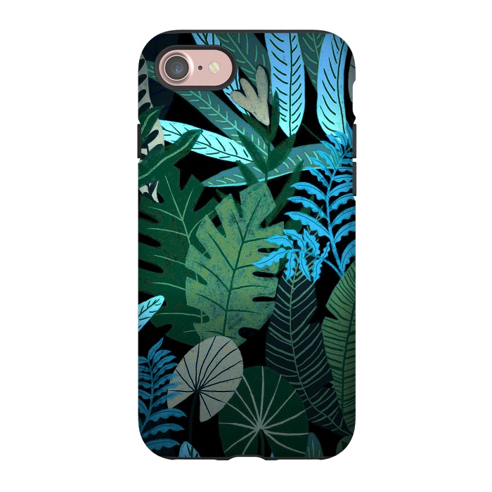 iPhone 7 StrongFit Tropical Jungle at Night- Eve's Jungle by  Utart