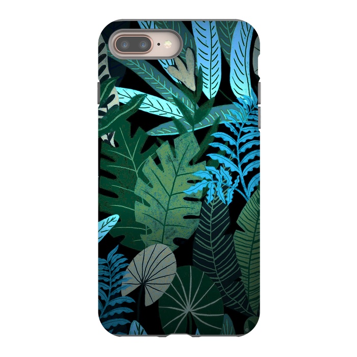 iPhone 7 plus StrongFit Tropical Jungle at Night- Eve's Jungle by  Utart