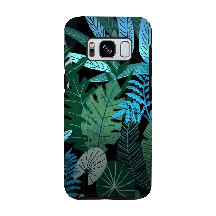Galaxy S8 StrongFit Tropical Jungle at Night- Eve's Jungle by  Utart