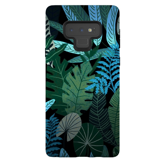 Galaxy Note 9 StrongFit Tropical Jungle at Night- Eve's Jungle by  Utart