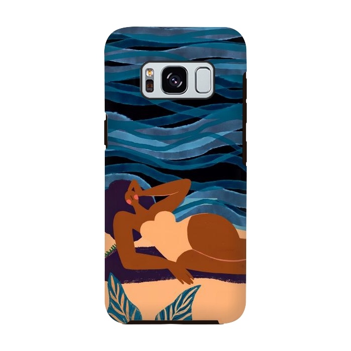 Galaxy S8 StrongFit Eve at the Beach - Tanning Girl  by  Utart
