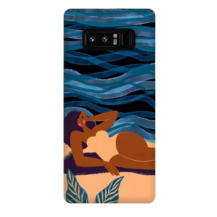 Galaxy Note 8 StrongFit Eve at the Beach - Tanning Girl  by  Utart
