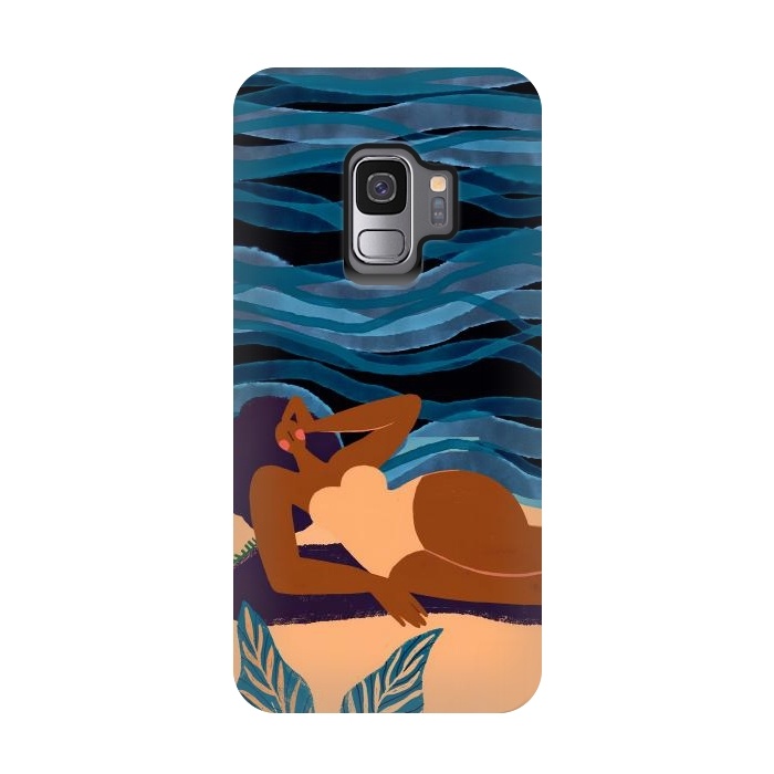 Galaxy S9 StrongFit Eve at the Beach - Tanning Girl  by  Utart