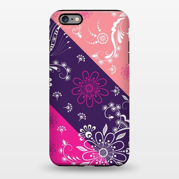 iPhone 6/6s plus StrongFit Diagonal Flowers by Rossy Villarreal