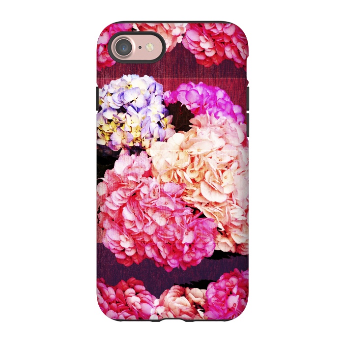 iPhone 7 StrongFit Hortencias Rosas y Azules by Rossy Villarreal