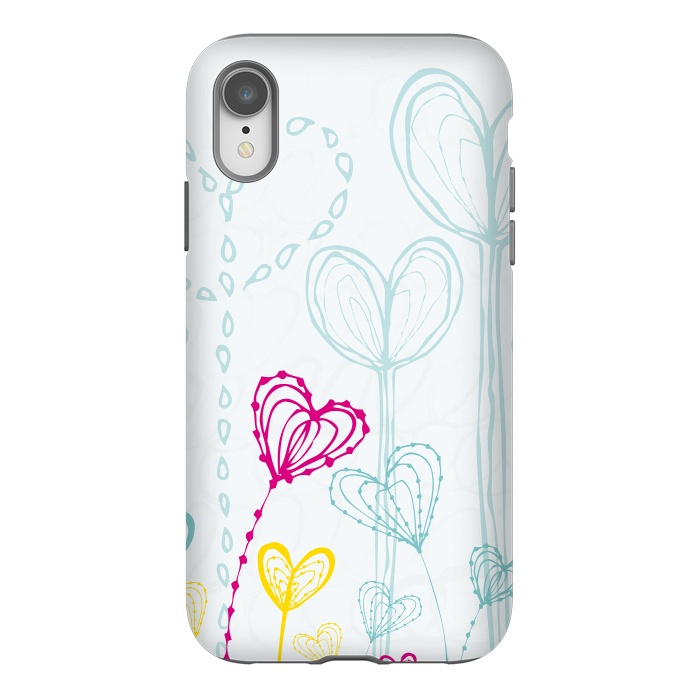 iPhone Xr StrongFit Love Garden  White by MaJoBV