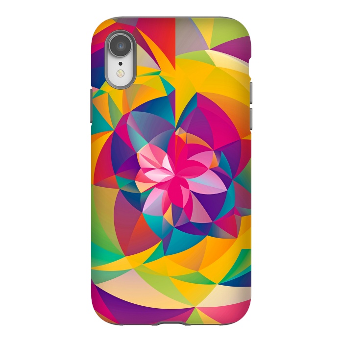 iPhone Xr StrongFit Acid Blossom by Eleaxart