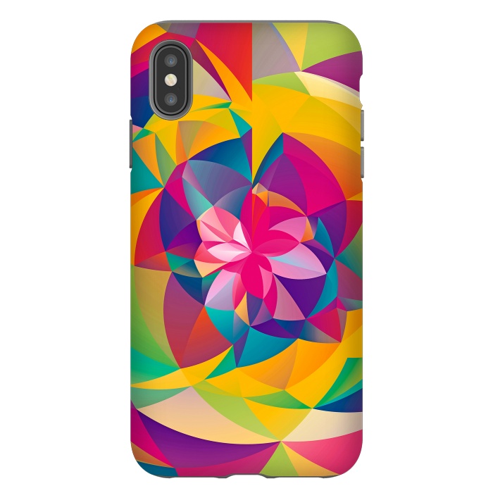 iPhone Xs Max StrongFit Acid Blossom by Eleaxart