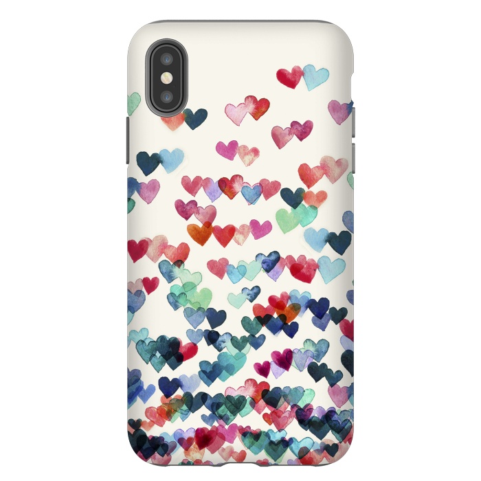 iPhone Xs Max StrongFit Heart Connections a watercolor painting by Micklyn Le Feuvre