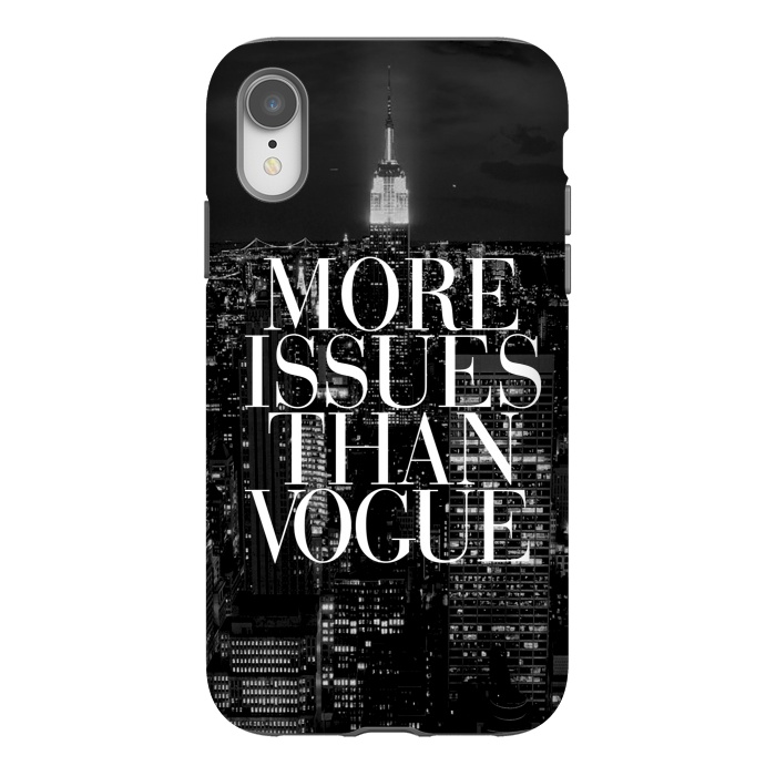 iPhone Xr StrongFit Siphone vogue issues nyc skyline by Rex lambo