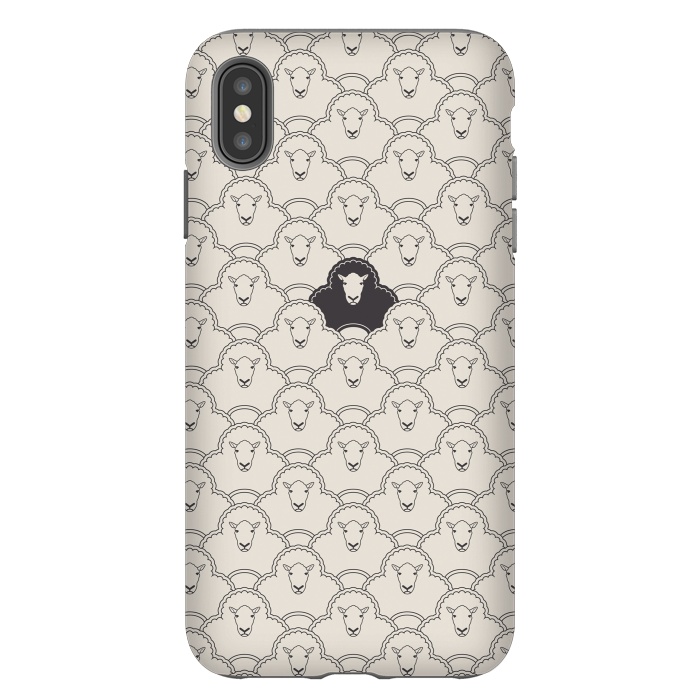 iPhone Xs Max StrongFit Black Sheep by Davies Babies