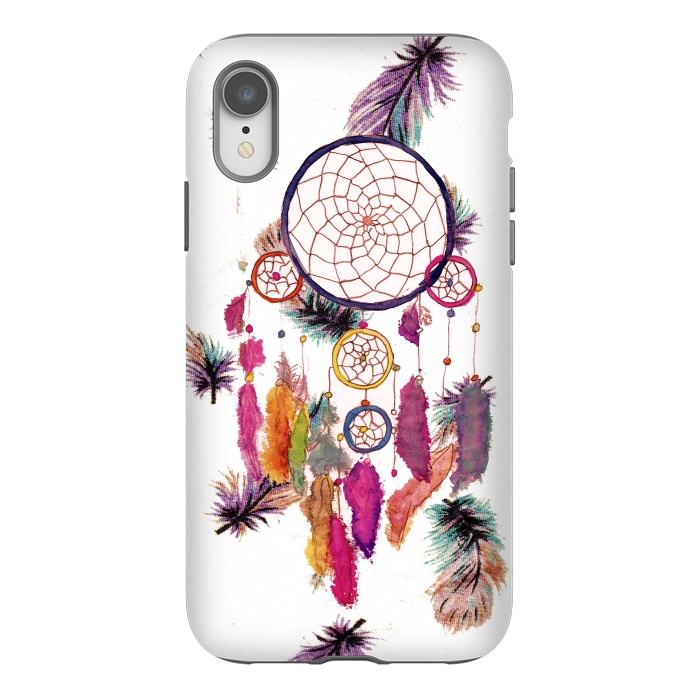 iPhone Xr StrongFit Dreamcatcher and Feather Pattern by Girly Trend