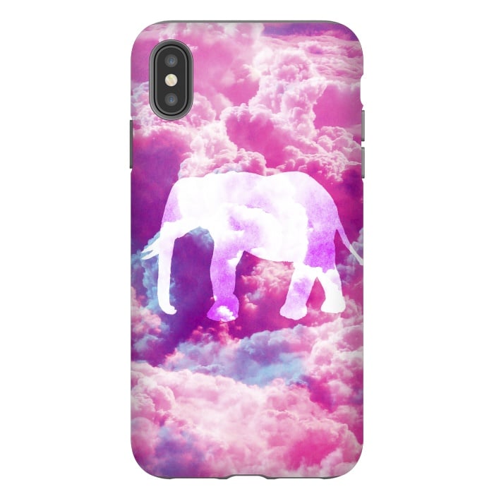 Elephant on Pink Purple Clouds