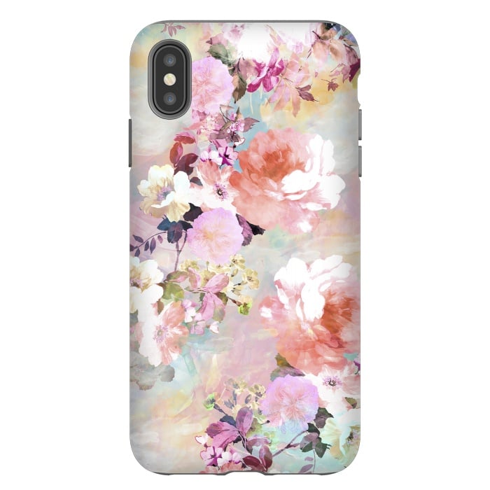 iPhone Xs Max StrongFit Watercolor Flowers por Girly Trend