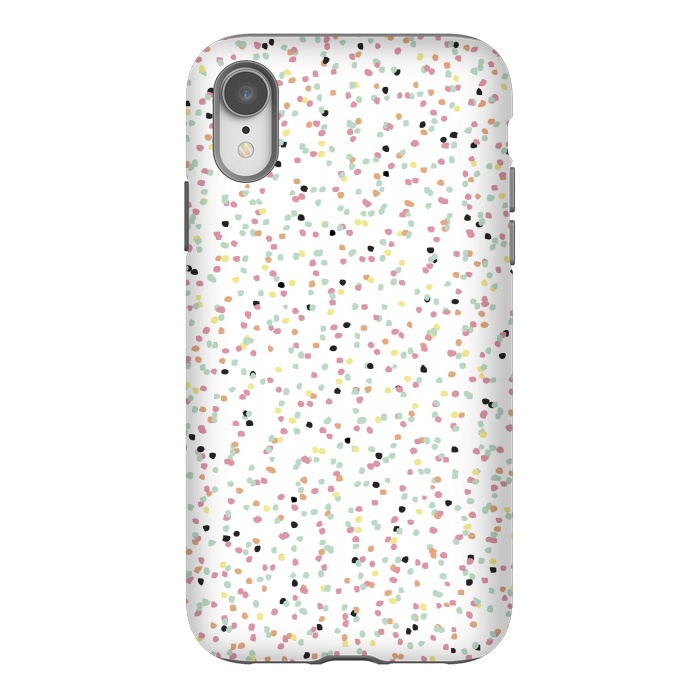 iPhone Xr StrongFit Speckled Rain by Alice Perry Designs