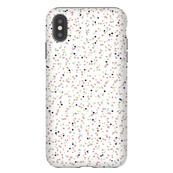 iPhone Xs Max StrongFit Speckled Rain by Alice Perry Designs