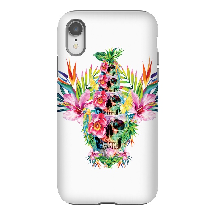 iPhone Xr StrongFit The Skull Tower by Riza Peker