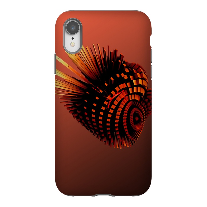 iPhone Xr StrongFit Your Bronze Cyborg Heart by Adoryanti