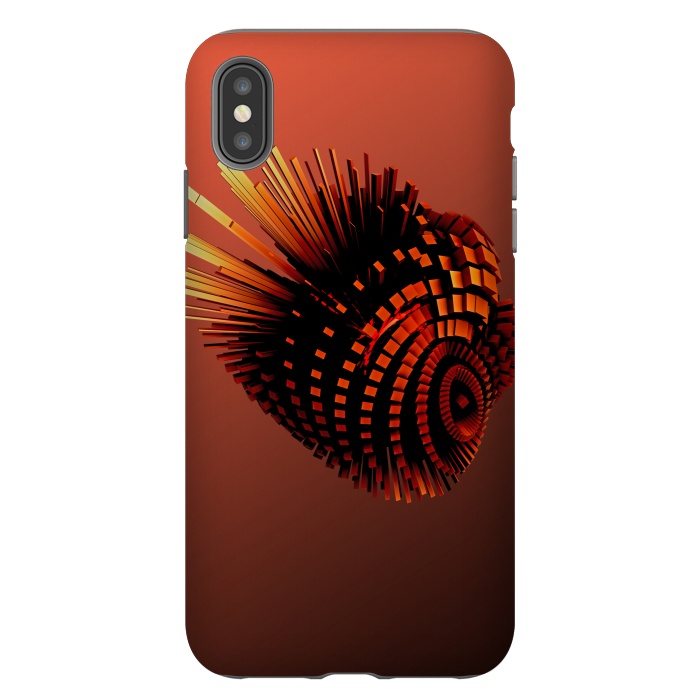 iPhone Xs Max StrongFit Your Bronze Cyborg Heart by Adoryanti