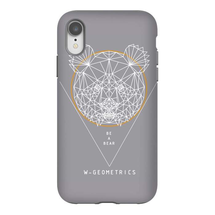 iPhone Xr StrongFit Bear by W-Geometrics