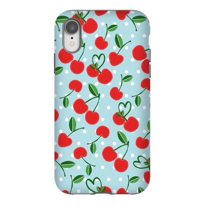 iPhone Xr StrongFit Cherries by Leska Hamaty