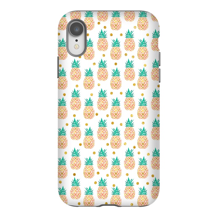 iPhone Xr StrongFit Pineapples by Leska Hamaty