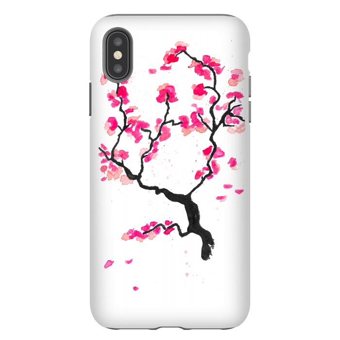 iPhone Xs Max StrongFit Cherry Blossoms by Amaya Brydon
