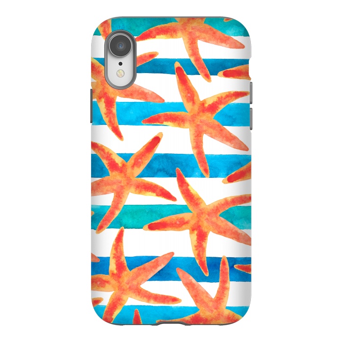 iPhone Xr StrongFit Starfish Tropics by Amaya Brydon