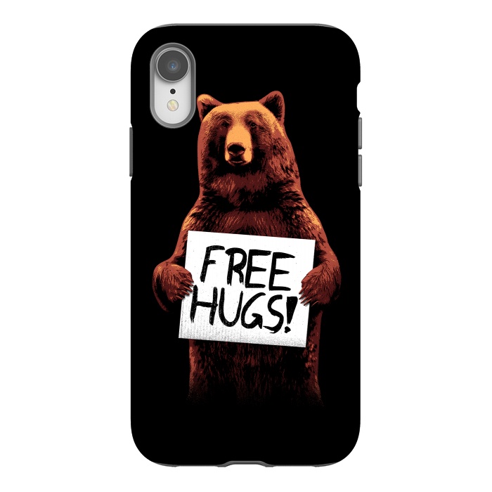 iPhone Xr StrongFit Free Hugs by Mitxel Gonzalez