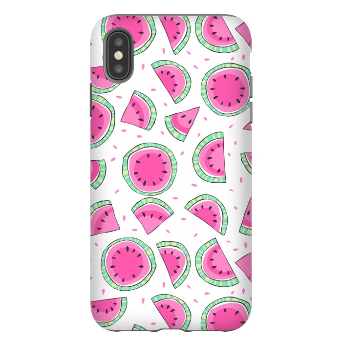 iPhone Xs Max StrongFit Watermelons by Laura Grant
